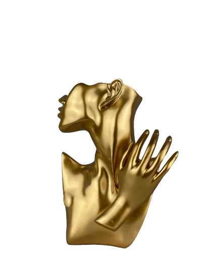 Снимка на Ваза малка жена злато 25х20