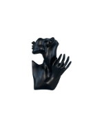 Снимка на Ваза малка жена черна 25х20