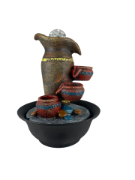 Снимка на Фонтан с три делви и кръгла чиния