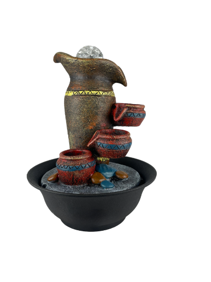 Снимка на Фонтан с три делви и кръгла чиния