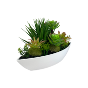 Снимка на Саксия гондола малка бяла