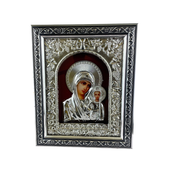 Снимка на Икона сребро Дева Мария с младенеца