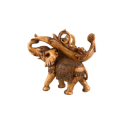 Снимка на Дървесен слон поставка за вино 