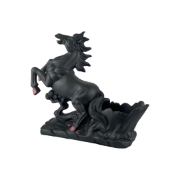 Снимка на Кон поставка за вино черен каляска