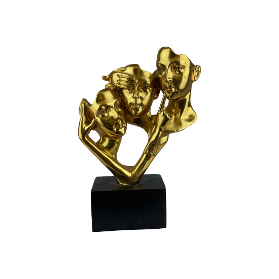 Снимка на Незнам,не чух,не видях статуетка злато