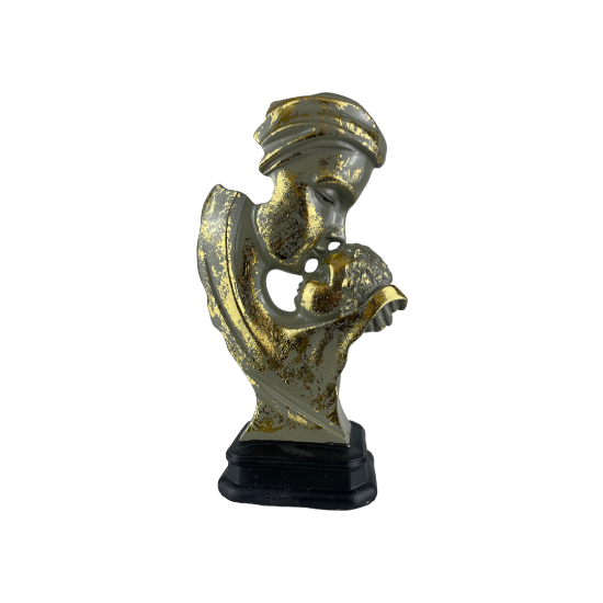 Снимка на Майка с рожба Сиво със злато