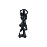 Снимка на Статуетка двойка прегърнати черна и бала