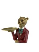 Снимка на Гепард сервитьор с поднос метален златен