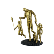 Снимка на Семейство баща с деца и куче