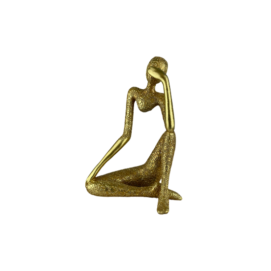 Снимка на Статуетка злато мълчание жена