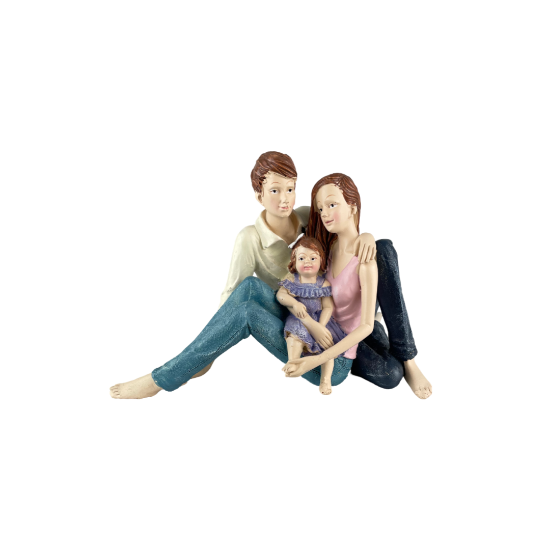 Снимка на Семейство баща,дъщеря и майка цветни