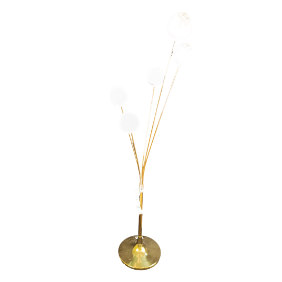 Снимка на Лампа 5 лалета сребро