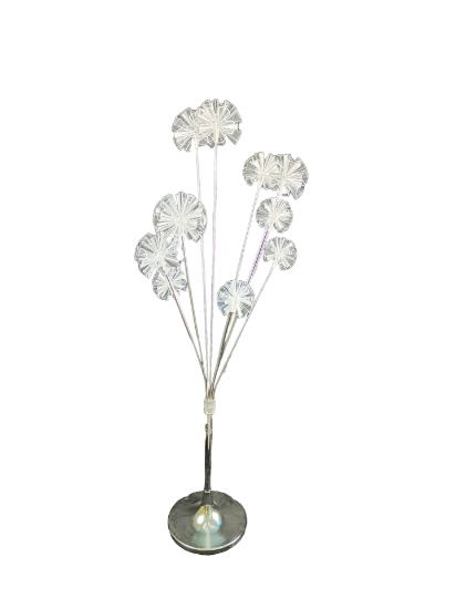 Снимка на Лампа прави цветове прозрачна хром