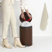 Снимка на Кош за смет с педал Brabantia NewIcon 20L, Mineral Cosy Brown
