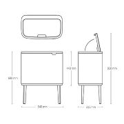 Снимка на Кош за смет Brabantia Bo Touch 11+23L, Mineral Cosy Brown