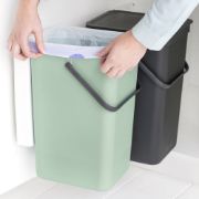 Снимка на Кош за смет за разделно събиране Brabantia Sort&Go 2x16L,  Dark Grey & Jade Green