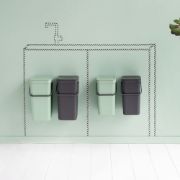 Снимка на Кош за смет за разделно събиране Brabantia Sort&Go 2x16L,  Dark Grey & Jade Green