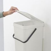 Снимка на Кош за смет за разделно събиране Brabantia Sort&Go 16L, Light Grey