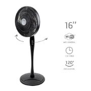 Снимка на Вентилатор на стойка 16''Diplomat DX-555RC 2в1, 55W, Wi-Fi, таймер, височина 72/124.5 cm