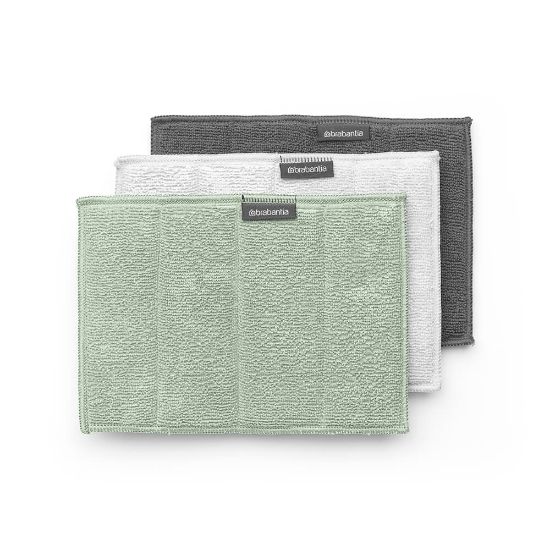 Снимка на Комплект кърпи микрофибърни Brabantia SinkSide Dark Grey/Light Grey/Jade Green 3 броя