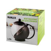 Снимка на Кана с цедка Muhler MR-8126GJS 1.25L, зелена