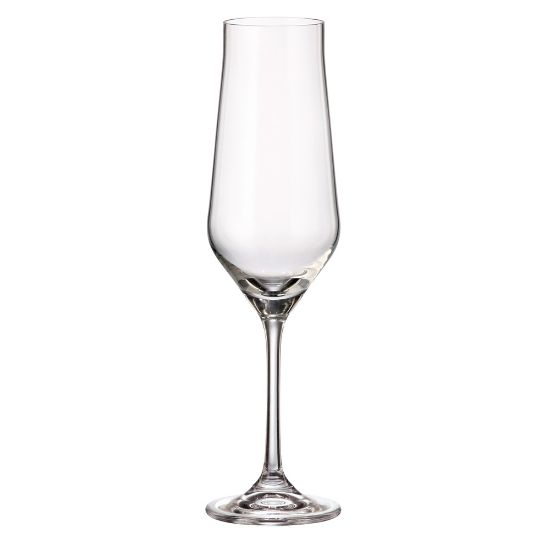 Снимка на Чаша за шампанско Bohemia Royal Lida 220ml, 6 броя