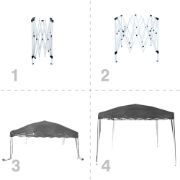 Снимка на Шатра Muhler G2002-G 300x300xH260cm, сива, сгъваема