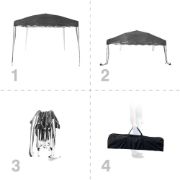 Снимка на Шатра Muhler G2002-G 300x300xH260cm, сива, сгъваема