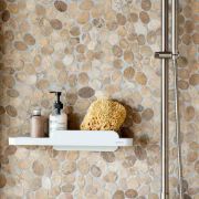 Снимка на Рафт за душ с приставка за почистване Brabantia MindSet Mineral Fresh White