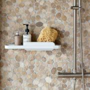 Снимка на Рафт за душ с приставка за почистване Brabantia MindSet Mineral Fresh White