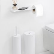 Снимка на Държач за тоалетна хартия с рафт Brabantia MindSet Mineral Fresh White