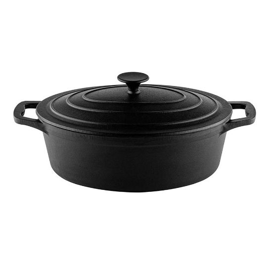 Снимка на Съд за печене с капак Muhler Tika MR-4133CI 41x25x11cm, 5.1L, чугун