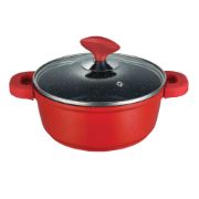 Снимка на Комплект съдове за готвене Muhler Kara MR-5048S NEW 5 части, червени, лят алуминий