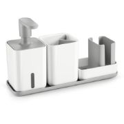 Снимка на Органайзер за мивка с дозатор за течен сапун и чашка Tescoma Puro