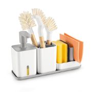 Снимка на Органайзер за мивка с дозатор за течен сапун и чашка Tescoma Puro