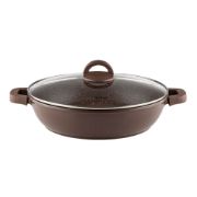 Снимка на Тенджера плитка Muhler Mia MR-3275M 32x7.5cm, 4.3L, шоколад, лят алуминий