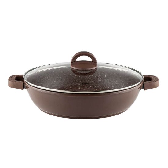 Снимка на Тенджера плитка Muhler Mia MR-3275M 32x7.5cm, 4.3L, шоколад, лят алуминий