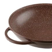 Снимка на Тиган уок с капак Muhler Mia MR-3285M 32x8.5cm, 3.8L, шоколад, лят алуминий