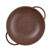 Снимка на Тиган уок с капак Muhler Mia MR-3285M 32x8.5cm, 3.8L, шоколад, лят алуминий