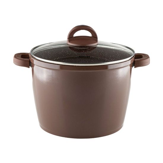 Снимка на Тенджера дълбока Muhler Mia МR-2429М 24x17.5cm, 6.5L, шоколад, лят алуминий