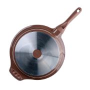 Снимка на Тиган дълбок с капак Muhler Mia MR-2807M 28x7cm, 2.8L, шоколад, лят алуминий