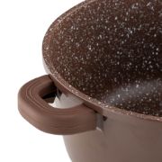 Снимка на Тенджера Muhler Mia MR-1649M 16x7.5cm, 1.2L, шоколад, лят алуминий