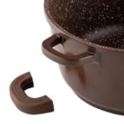 Снимка на Тенджера Muhler Mia MR-1649M 16x7.5cm, 1.2L, шоколад, лят алуминий