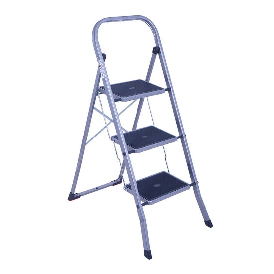 Снимка на Метална стълба Dominico DM-332NS 30x20cm, 3 гумирани стъпала