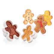 Снимка на Комплект форми за сладки Tescoma Delicia 2 броя, коледно човече