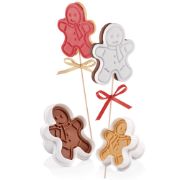 Снимка на Комплект форми за сладки Tescoma Delicia 2 броя, коледно човече