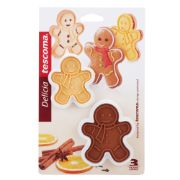 Снимка на Комплект форми за сладки Tescoma Delicia 2 броя, коледно човече