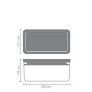 Снимка на Кутия за съхранение на продукти Brabantia Tasty+ Stackable 1.5L, Dark Grey