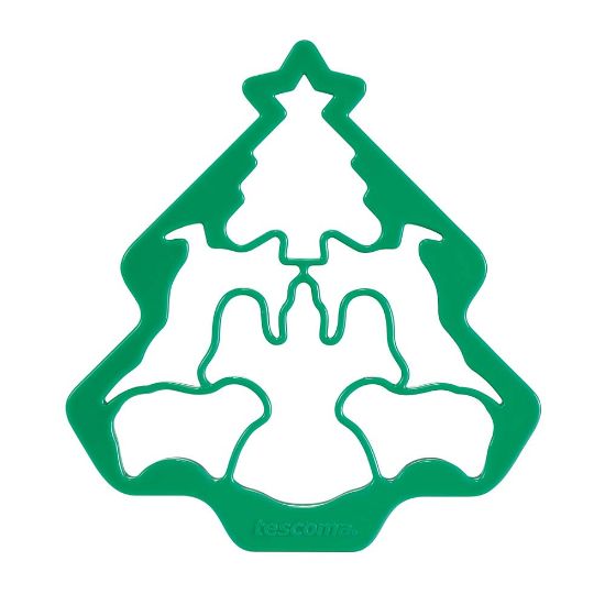 Снимка на Комплект форми за сладки Tescoma Delicia 6 в 1, коледни