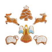 Снимка на Комплект форми за сладки Tescoma Delicia 6 в 1, коледни